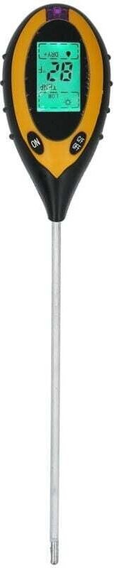 Verbessertes 4-in-1-Gerät: Boden-pH-Meter, digitaler Feuchtigkeitsmesser, Pflanzenfeuchtigkeitsmesser, Hygrometer, Licht...