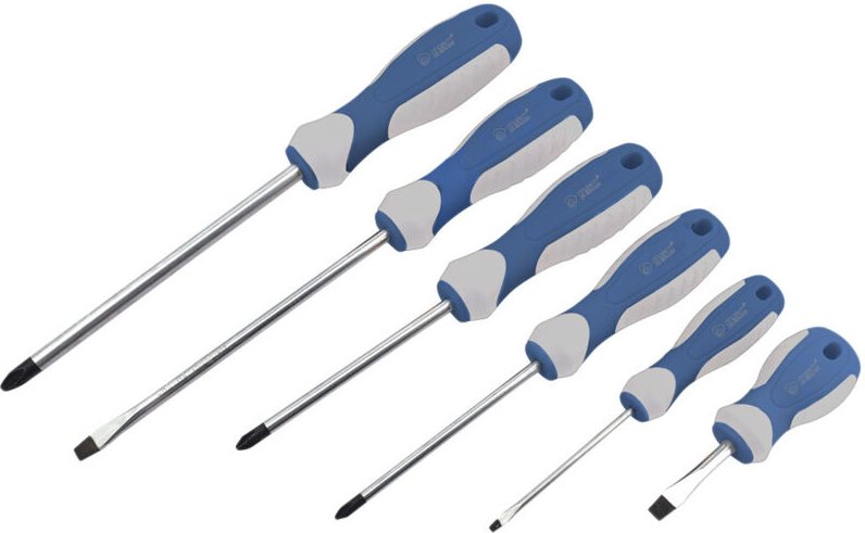 GSC - Set mit 6 Schraubendrehern – 3 Schlitz- und 3 Kreuzschlitzschraubendrehern