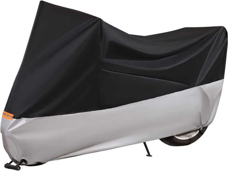 Motorradabdeckung, wasserdichtes Oxford-Gewebe, universeller Stil, xxl: 245 x 105 x 125 cm, Sonnenstaub-Windschutzabdeck...