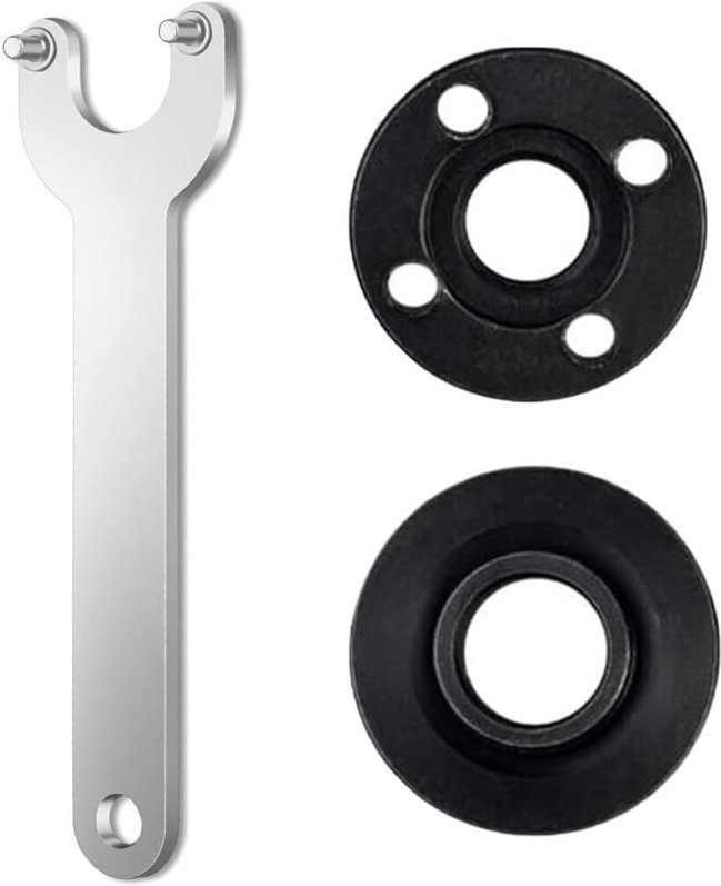 Set aus 3 125-mm-Winkelschleiferschlüsseln, einschließlich Winkelschleiferschlüsseln mit Flanschen, Universal-Winkelschl...