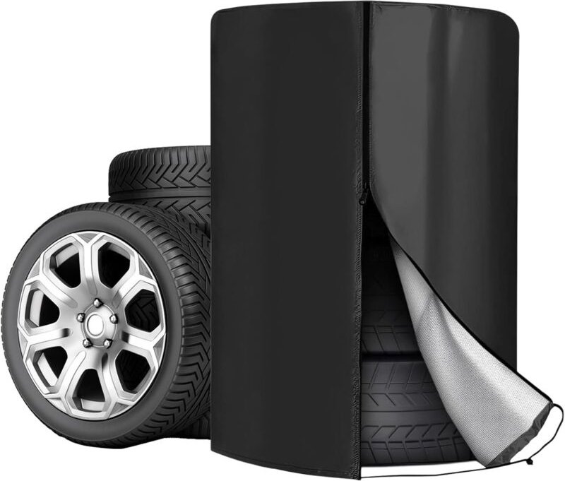 Autoreifenabdeckungen, 85 x 120 cm Autoreifentasche, Universal-Reifenabdeckung für 4 Reifen, wasserdichte Autoreifenschu...