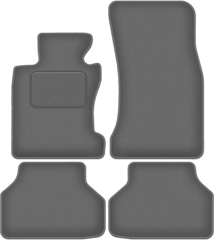 Velours-Fußmatten in Graphit: BMW 5 E60 xDrive (2003-2010)