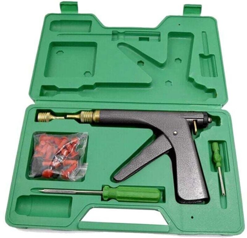 Reparaturset für Auto-, Motorrad-, Fahrrad- und Autoreifen mit Staubsaugeranschluss für die Garage