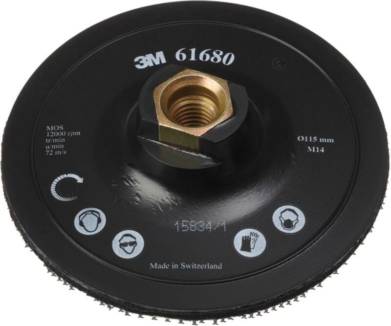 Klett-Haftstützteller M14DH-AC 115mm m. Zentr. - 3M