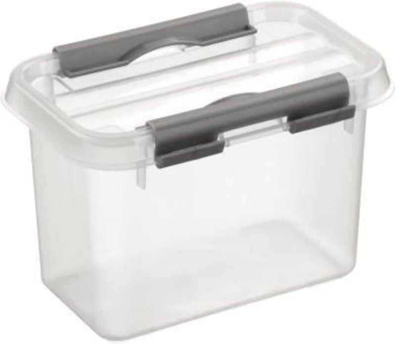 Aufbewahrungsbox the q-line 10 x 10,5 x 15 cm (b x h x t) 0,8l Kunststoff transparent
