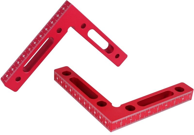 Stück Aluminiumlegierung 90-Grad-Positionierungsquadrate Rechtwinklige Klemmen Holzbearbeitung Tischlerwerkzeug Eckklemm...