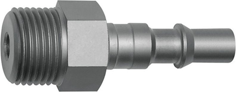 Riegler Nippel für Kupplungen NW 6, ISO 6150 C, Stahl, NPT 1/4 AG