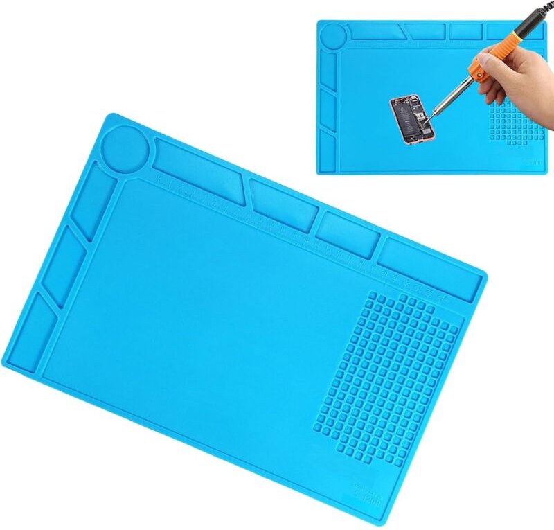 Antistatische Silikon-Lötpads, Silikon-Lötpads, magnetische Lötpads (34 x 23 cm)