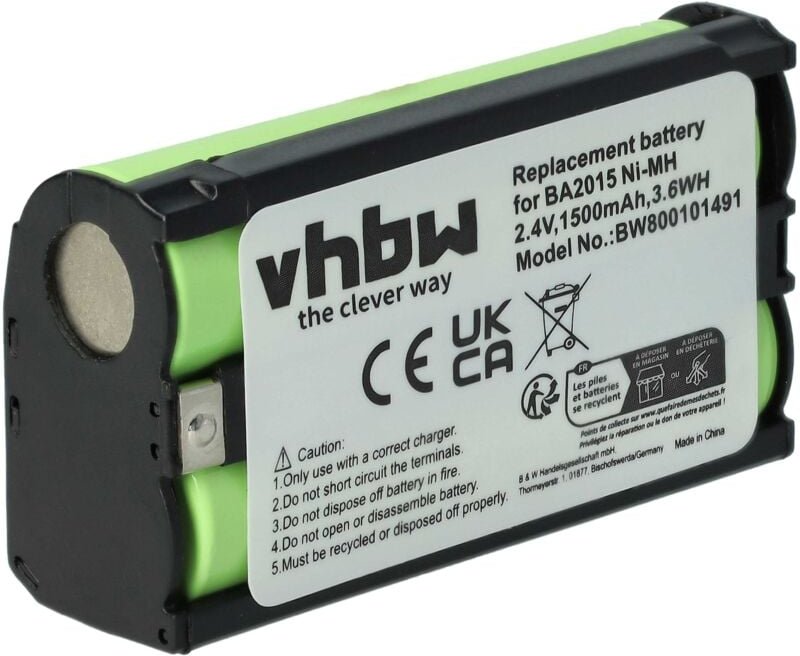 vhbw Akku kompatibel mit Sennheiser EK 300 IEM G2, EK 500 G2, EK 300 IEM G3, EK 500 G4, EW 100 ENG G2, EK 2153 Mikrofon ...