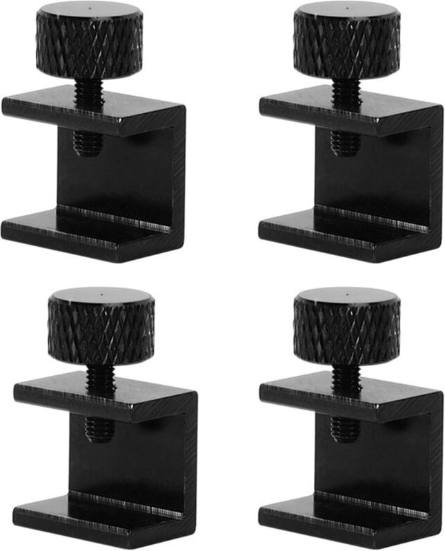 BEBUSINGOTO 4 Stück 3D-Drucker, verstellbares Ende, 3 Pro Glasclip, 3D-Drucker, Hot Bed Clip, kompatibel mit CR10