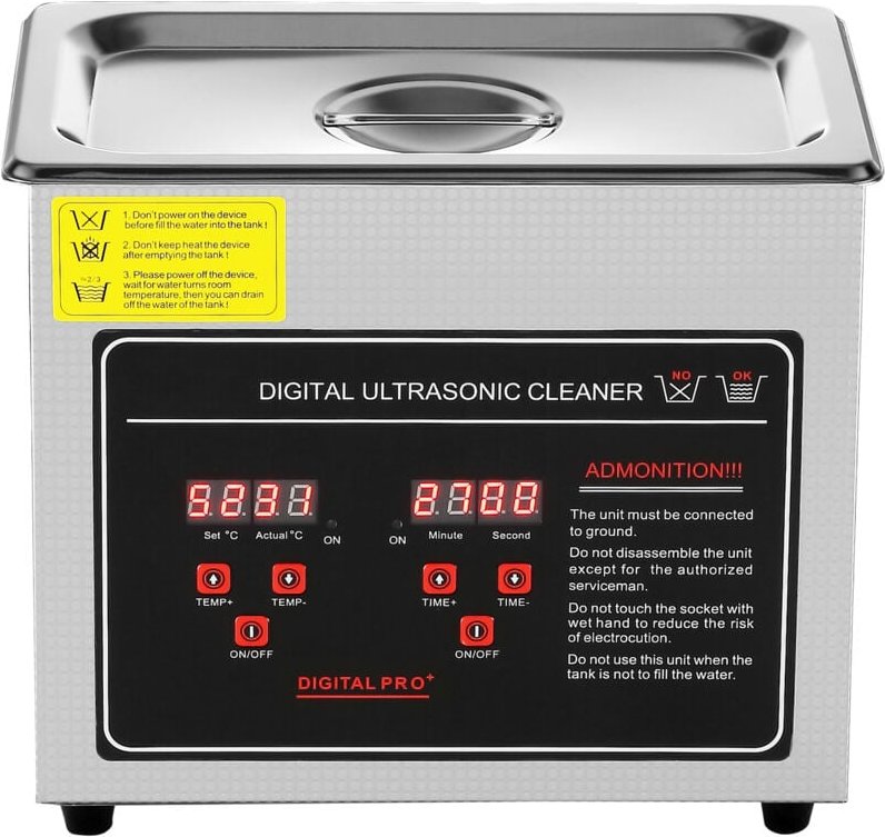 3L Ultraschallreiniger mit digitalem Timer und Heizung, professioneller Schmuck- und Kleinteilereiniger, Edelstahl, für ...