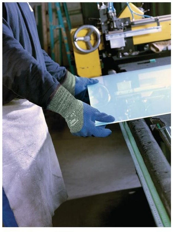 Schnittschutzhandschuhe ActivArmr® 80-658 Gr.9 grün-meliert/blau 6 pa