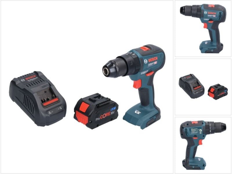 Bosch gsb 18V-55 Professional Akku Schlagbohrschrauber 18 v 55 Nm Brushless + 1x ProCORE Akku 5,5 Ah + Ladegerät