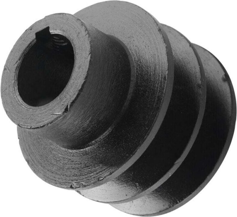 Keilriemenscheibe mit Doppelrille für Motoren 168F, 170F, GX110, GX120, GX160, GX200, Kart und Quad (7 PS)