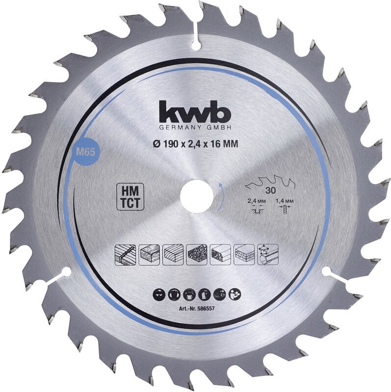 kwb 586557 Hartmetall Kreissägeblatt 190 x 16 mm 1 St.