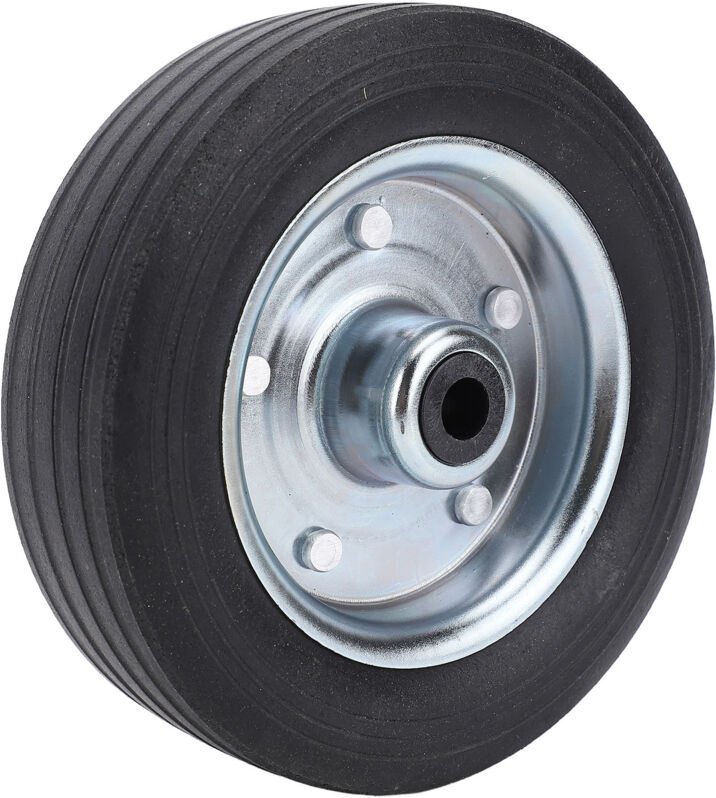 Hochleistungsfähiges, wasserdichtes Gummi-Anhängerstützrad, 6 Zoll Tragfähigkeit, 1100 lbs.