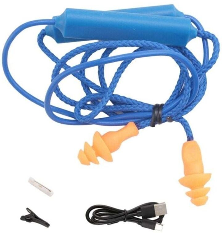 Bluetooth-Ohrstöpsel mit Geräuschunterdrückung für Arbeit, Baustellen und laute Umgebungen, Blau