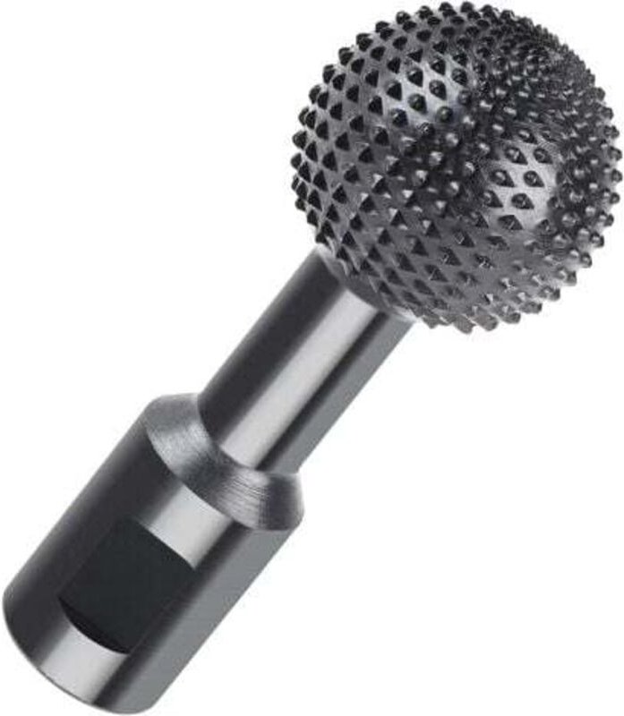 φ40 mm Holz-Kugelkopf-Rotationsfräser, Kugelkopf-Hohleisen aus Kohlenstoffstahl mit M14-Gewinde, für 115/125 mm Winkelsc...