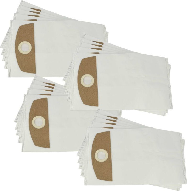 vhbw 20x Staubbeutel kompatibel mit Cleancraft dryCAT 16 Staubsauger - 36cm x 20cm Weiß