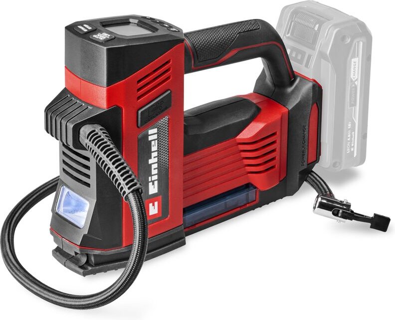 Einhell Akku-Autokompressor CE-CC 18/23 D Li-Solo Power X-Change (18 V, max. 11 bar, digitales Manometer mit LCD-Display...