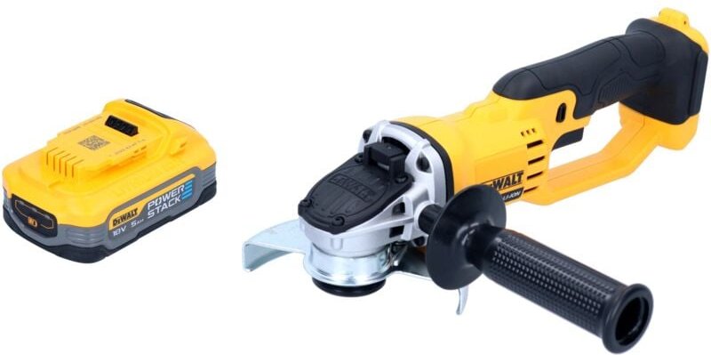 DeWalt DCG 412 N Akku Winkelschleifer 18 V 125 mm + 1x Powerstack Akku 5,0 Ah - ohne Ladegerät