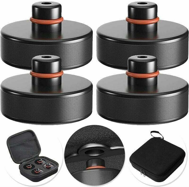 5 supports de levage pour Tesla Model 3/S/X/Y, 4 supports de levage Tesla (avec 1 boîte de rangement), accessoires pour ...