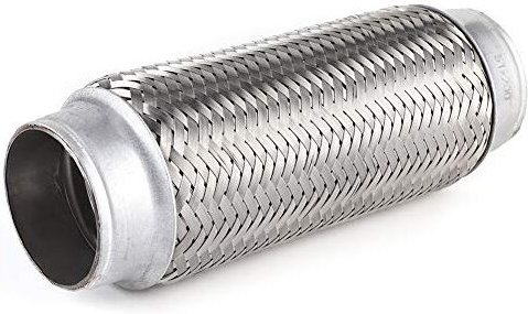 Zoternen - Robustes, flexibles Auspuffrohr aus Edelstahl, flexible Verbindungsreparatur, universelles Autozubehör, 2 x 7...