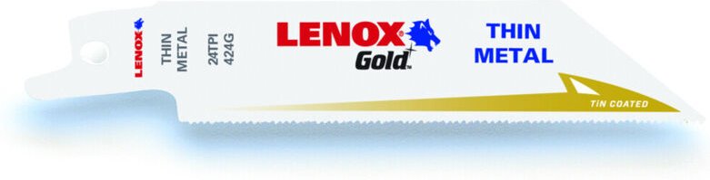 LENOX TiN-Säbelsägeblatt für Gips und Trockenbau 102 x 19 x 0,9mm 5 Stk