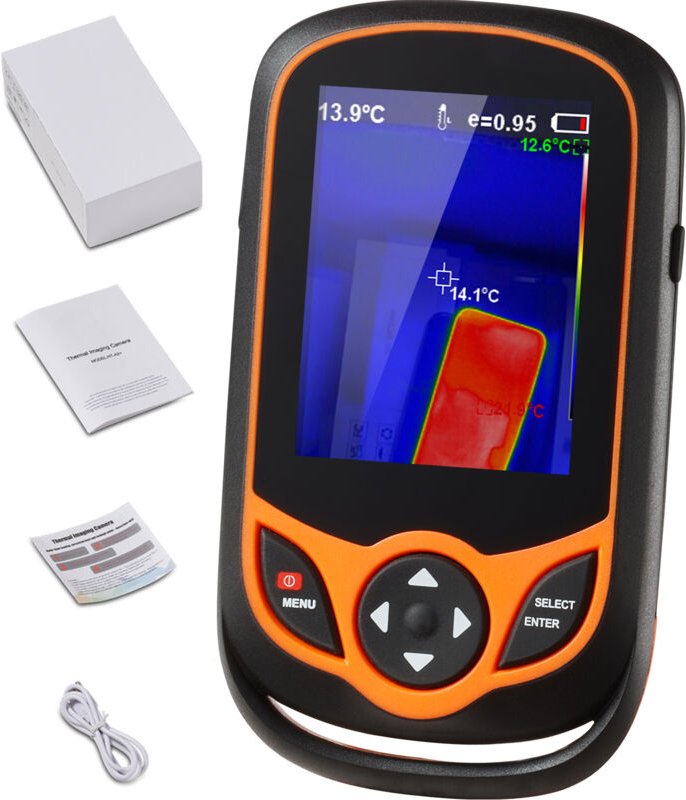 Wärmebildkamera von Mophorn Infrarot-Taschenkamera mit IR-Auflösung 256 x 192 mit wlan, Bildwiederholfrequenz 25 Hz, 3,2...