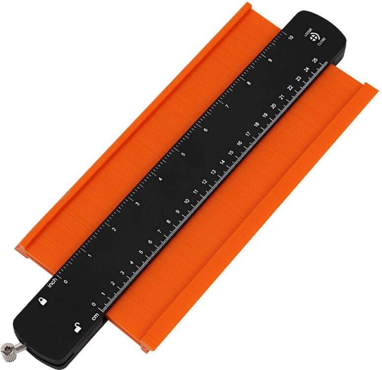 25 cm Konturenlehre, Geschenk für Vater und Heimwerker, Profilkopierer, Fliesenschneidschablone, Nachzeichnerwerkzeuge, ...