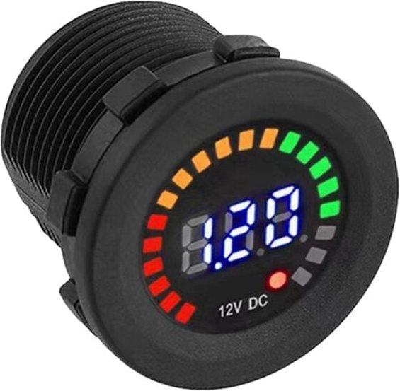 Tlily - dc 12V Universal Auto Motorrad Boot led Digital Voltmeter Panel Volt Meter Monitor Gauge Display Zubehör