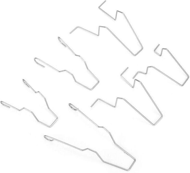 Lampenhaltefederklammern, 6-teilige Stahl-Scheinwerferfederklammern für H1/H3/H4/H7