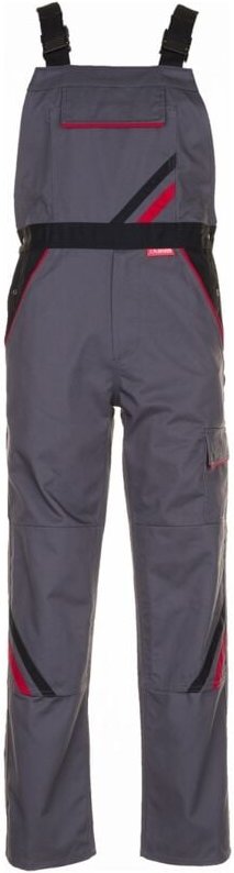 Planam Latzhose Highline Gr. 46 schiefer/schwarz/rot