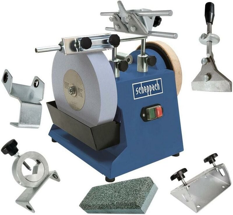 Nass-schleifsystem schärfgerät schleifmaschine Scheppach tiger 2500 + zubehör