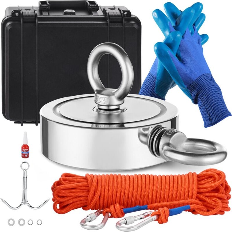 Mophorn Magnetangel-Set – 1400 Pfund Zugkraft, doppelseitig, komplettes Zubehör für Outdoor-Abenteuer