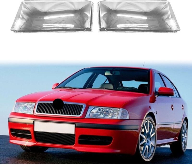 FüR für Octavia 2001 2002 2003 2004 Rechter Scheinwerfer Schale Lampen Schirm Transparente Linsen Abdeckung Scheinwerfer...