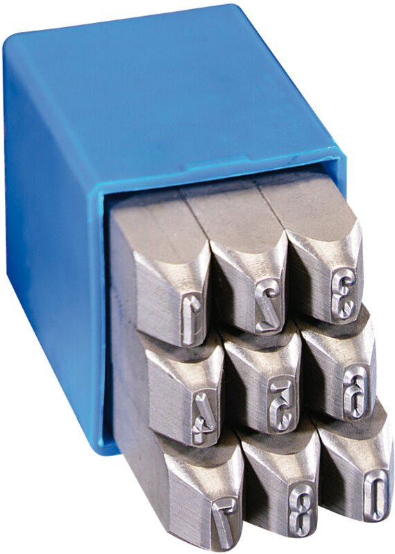 Schlagziffern-Satz Gravurem-Sonderklasse 4 mm