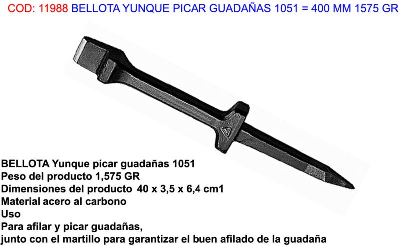 Bello Yunque Hacksense 1051 400 mm 1575 g