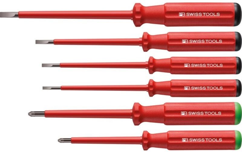 Pb Swiss Tools - Schraubendreher-Satz vde 6-teilig Schlitz/PZ im Karton Classic