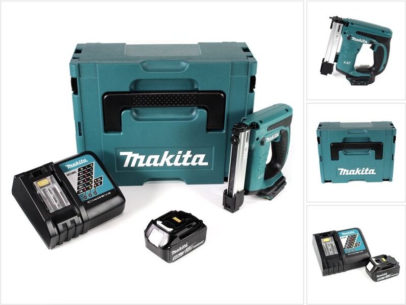 Dst 221 RT1J 18 v Li-ion Akku Tacker im Makpac + 1x bl 1850 b 5,0 Ah Li-Ion Akku + dc 18 rc Ladegerät - Makita