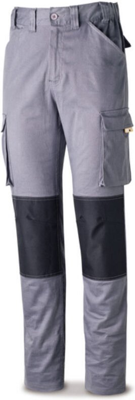 BRAND Labor Protection „Stretch“-Hose mit Verstärkung Größe 60 aus Baumwolle und Elasthan in Grau und Schwarz 588-PSTRG6