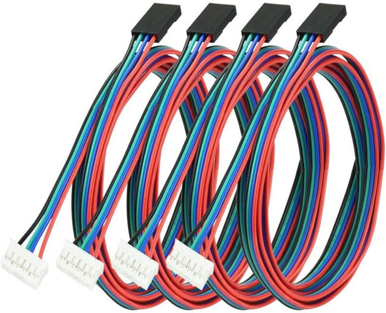 Schrittmotorkabel NEMA 17 – 8er-Pack (8 x 1 m), HX2.54 4-poliger auf 6-poliger Stecker, bipolar