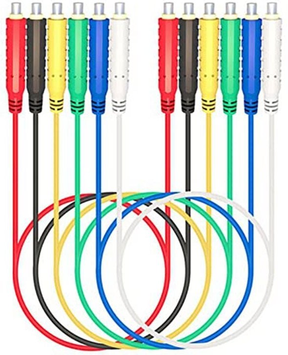 6 stücke Magnetische Messleitungen Silikon Soft Flexible Jumper Test DräHte 30V AC5A 3.3FT