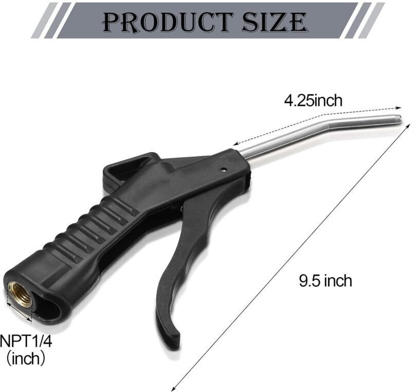 DOLASO 4-teiliges elektrisches Druckluftwerkzeug-Set: Luftdüse, Ausblaspistole, Pistolengriff, Druckluftwerkzeug, Zubehö...