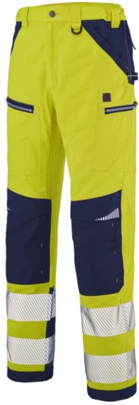 Hivi Neon-Gelber/Marineblauer Spanner-Hose T4