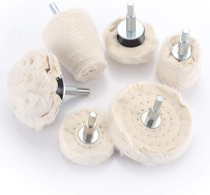 Polierscheibe für bohrmaschine, polieraufsatz 6 pcs bürsten satz konischer Polier Wheel Polierkegel Polishing Buffing Pa...