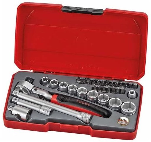 Tengtools - Steckschlüssel-Satz, 3/8, T3834S, 34-teilig 186901104