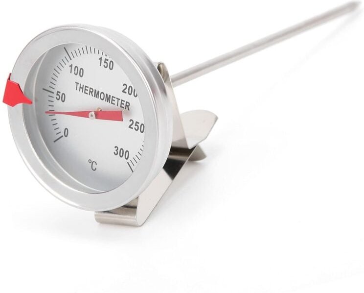 Voluxe Frittierthermometer, 5 cm Skala Frittierthermometer mit 5 cm Skala für Autoölwanne (15 cm)