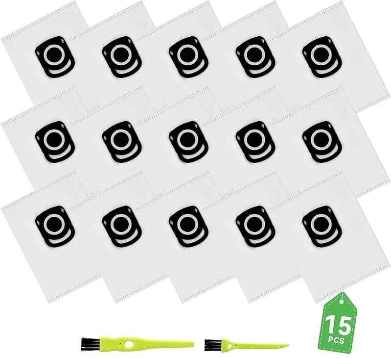 Packung mit 15 Staubsaugerbeuteln – für Rowenta Hygiene + ZR200520 ZR200720, für Rowenta Compact Power, X-Trem Power und...