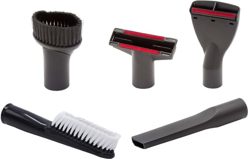 vhbw 5-tlg. Düsen-Set kompatibel mit Kärcher WD 3.800 M ecoogic, WD 3 Fireplace kit Staubsauger - 35 mm Rot Grau Weiß